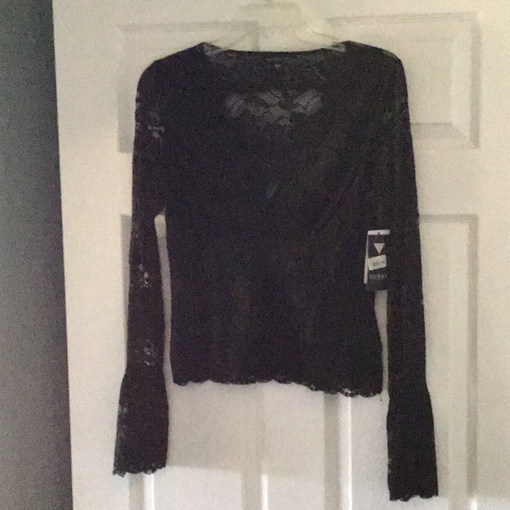 All lace black blouse